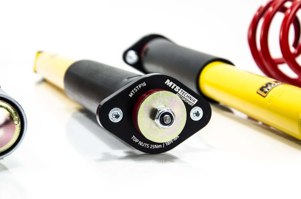 MTSGWBM102 Street Coilover Kit w/ Camber Adjust Top Mounts (Gold) for BMW 3 (E30) - MTS Technik UK - mtsgwbm102-bmw-3-e30