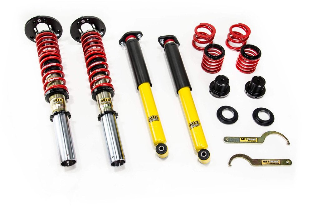 MTSGWBM105-S Stance Coilover Kit w/ Camber Adjust Top Mounts (Gold) for BMW 3 Touring (E30) - MTS Technik UK - mtsgwbm105-s-bmw-3-touring-e30