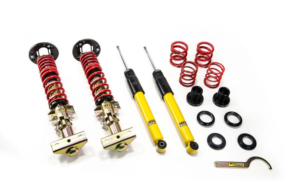 MTSGWBM116 Street Coilover Kit w/ Camber Adjust Top Mounts (Gold) for BMW 3 Touring (E36) - MTS Technik UK - mtsgwbm116-bmw-3-touring-e36