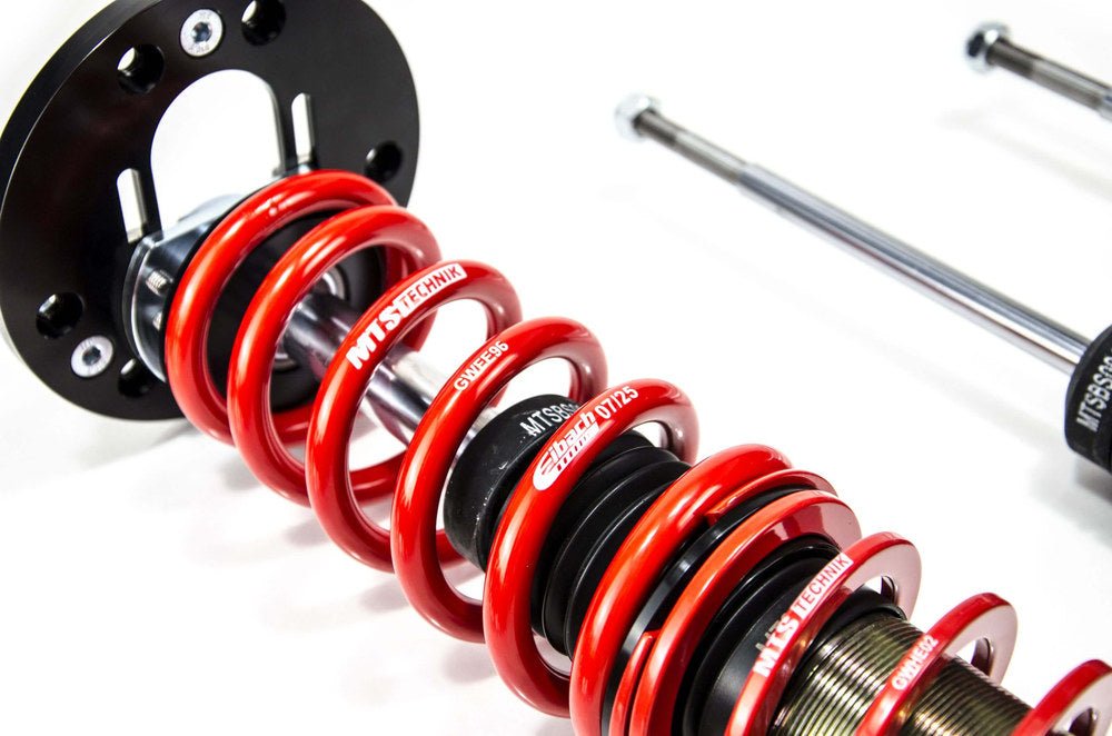 MTSGWBM118-C Comfort Coilover Kit w/ Camber Adjust Top Mounts (Gold) for BMW 3 Coupe (E46) - MTS Technik UK - mtsgwbm118-c-bmw-3-coupe-e46
