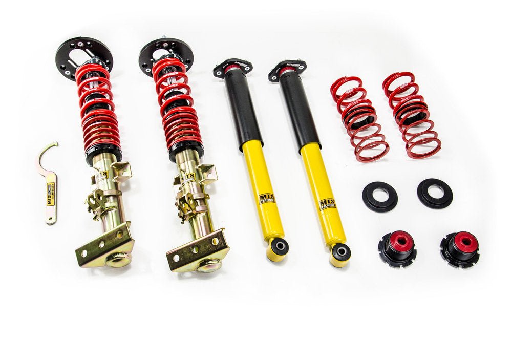 MTSGWBM23-S Stance Coilover Kit w/ Camber Adjust Top Mounts (Gold) for BMW Z3 Roadster (E36) - MTS Technik UK - mtsgwbm23-s-bmw-z3-roadster-e36
