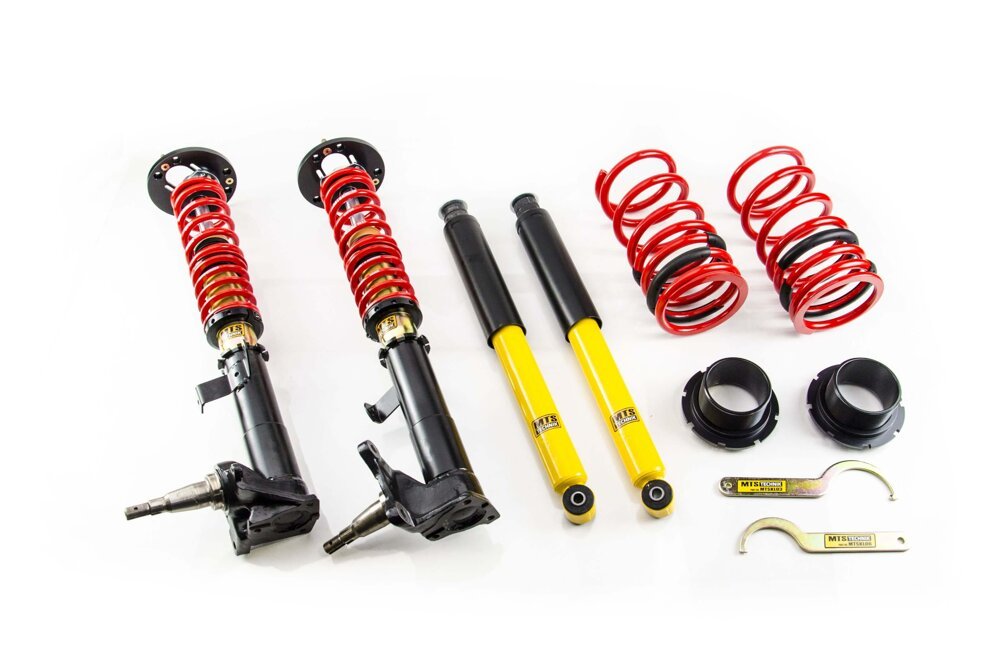 MTSGWBM93 Street Coilover Kit w/ Camber Adjust Top Mounts (Gold) for BMW 2.5-3.2 Coupe (E9) - MTS Technik UK - mtsgwbm93-bmw-25-32-coupe-e9