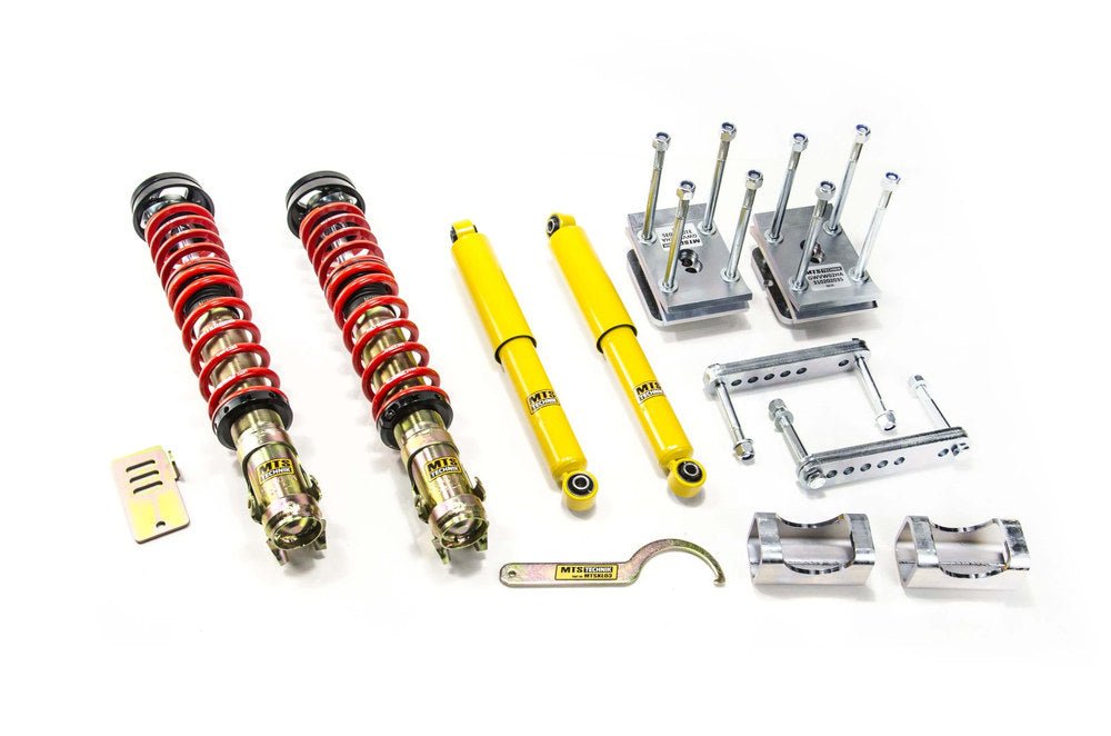MTSGWVW105 Street Coilover Kit w/ Camber Adjust Top Mounts (Gold) for Seat INCA (6K) - MTS Technik UK - mtsgwvw105-seat-inca-6k