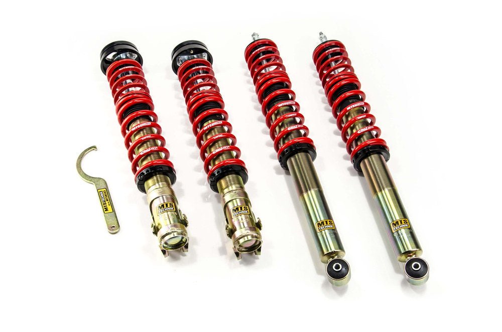 MTSGWVW86 Street Coilover Kit w/ Camber Adjust Top Mounts (Gold) for Volkswagen GOLF Mk4 Convertible (1E7) - MTS Technik UK - mtsgwvw86-volkswagen-golf-mk4-convertible-1e7