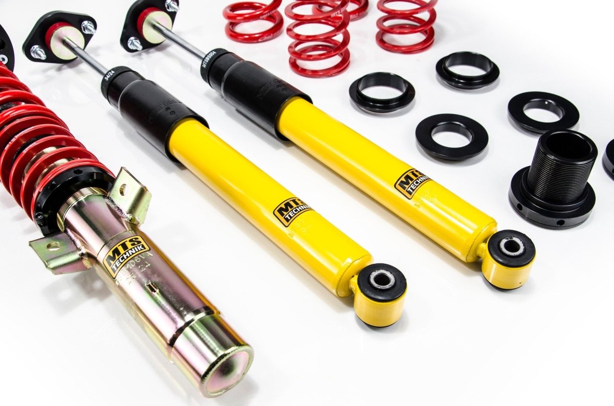 Stance Coilover Kit w/ Camber Adjust Top Mounts (Gold) for BMW 3 Coupe (E46) - MTS Technik UK - mtsgwbm100-s-bmw-3-coupe-e46
