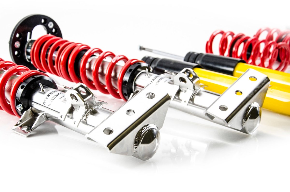 Stance Coilover Kit w/ Camber Adjust Top Mounts (Inox) for BMW 3 Convertible (E36) - MTS Technik UK - xmtsgwbm116-s-bmw-3-convertible-e36