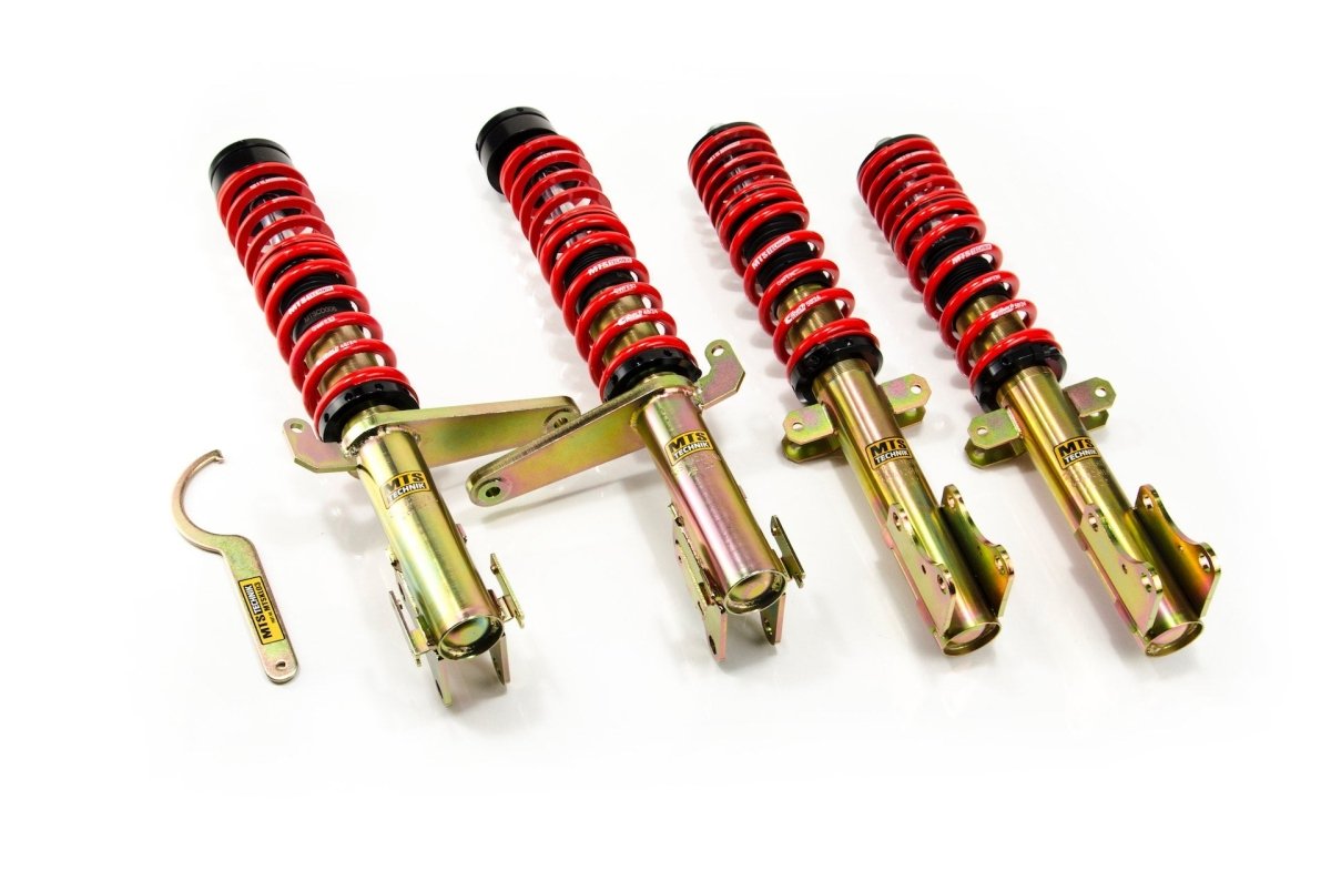 Street Coilover Kit w/ Camber Adjust Top Mounts (Gold) for Audi 80 B3 Saloon (89/8A) - MTS Technik UK - mtsgwau70-audi-80-b3-saloon-898a