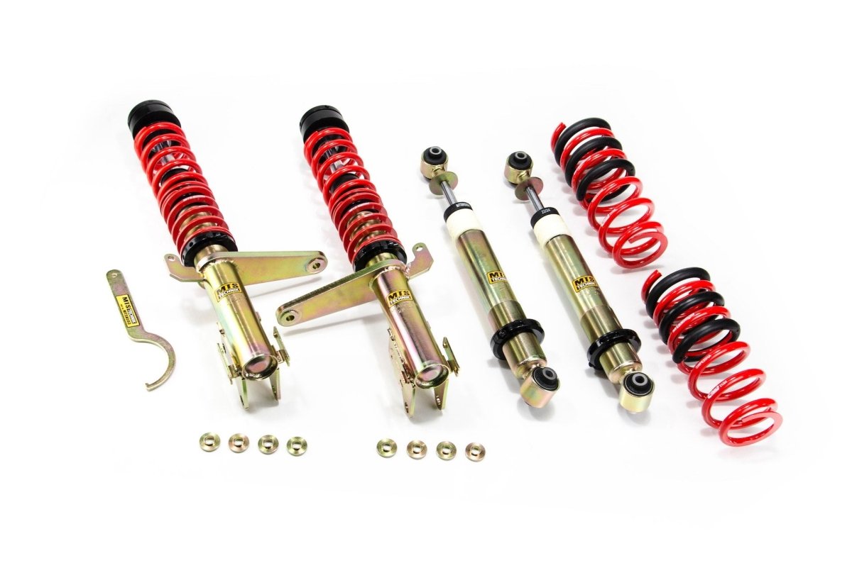 Street Coilover Kit w/ Camber Adjust Top Mounts (Gold) for Audi 80 B4 Saloon (8C) - MTS Technik UK - mtsgwau72-audi-80-b4-saloon-8c