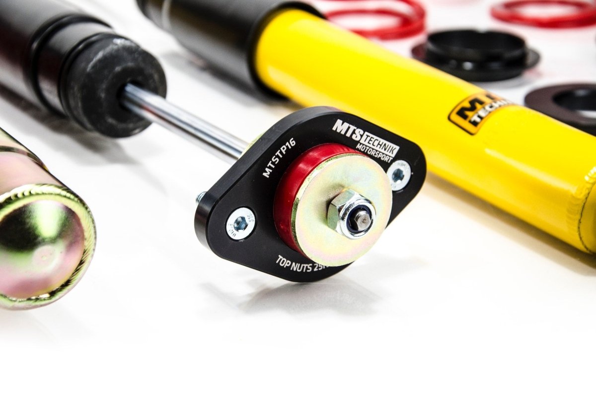 Street Coilover Kit w/ Camber Adjust Top Mounts (Gold) for BMW 3 Convertible (E46) - MTS Technik UK - mtsgwbm100-bmw-3-convertible-e46
