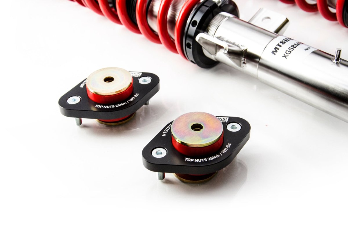 Street Coilover Kit w/ Camber Adjust Top Mounts (Gold) for BMW 3 Convertible (E46) - MTS Technik UK - mtsgwbm100-bmw-3-convertible-e46