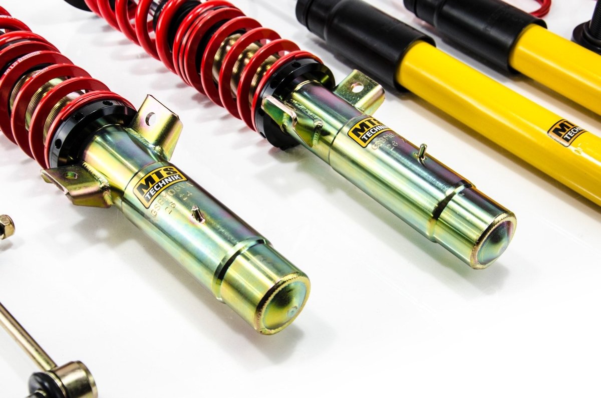 Street Coilover Kit w/ Camber Adjust Top Mounts (Gold) for BMW 3 Convertible (E46) - MTS Technik UK - mtsgwbm100-bmw-3-convertible-e46