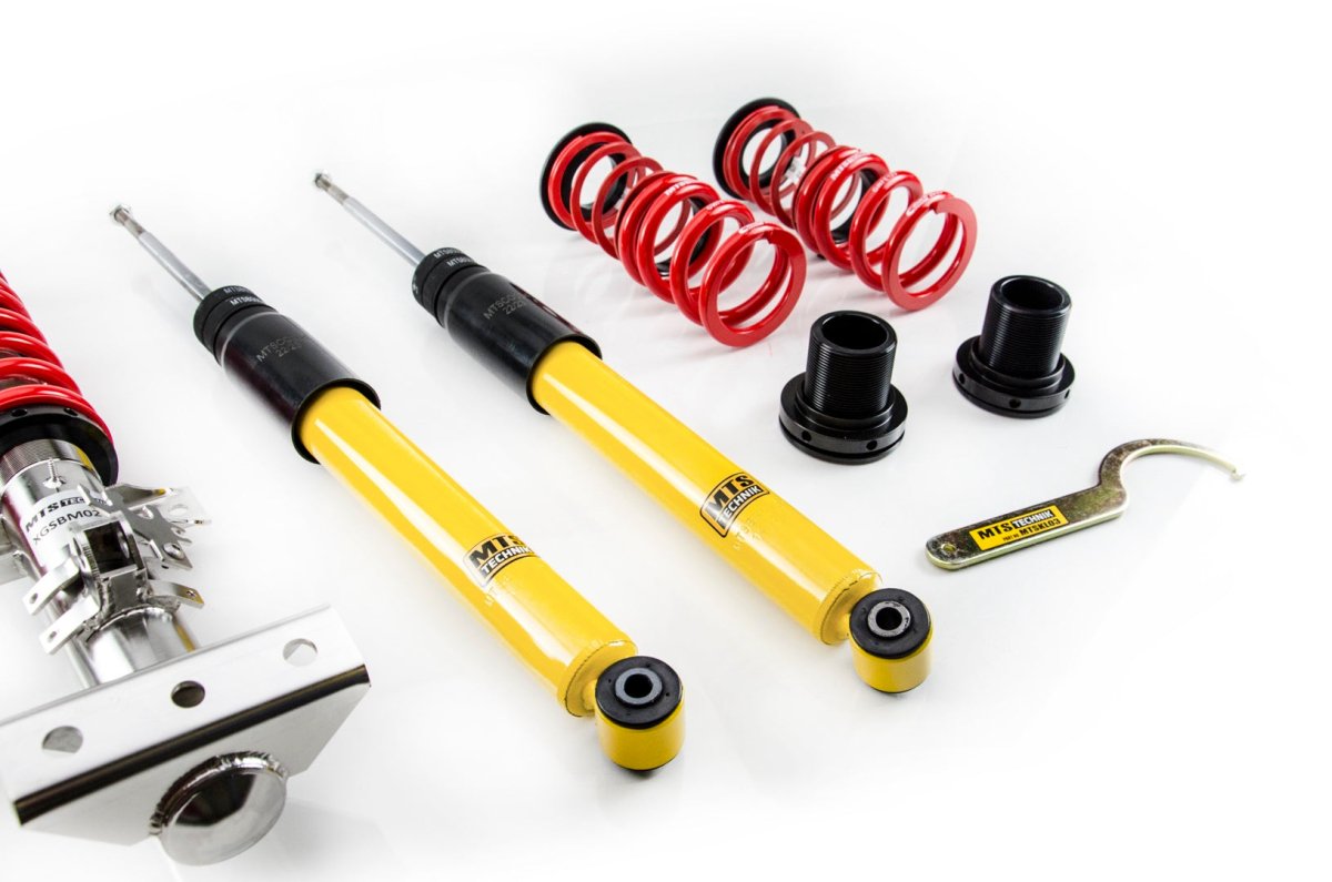 Street Coilover Kit w/ Camber Adjust Top Mounts (Gold) for BMW 3 (E36) - MTS Technik UK - mtsgwbm116-bmw-3-e36