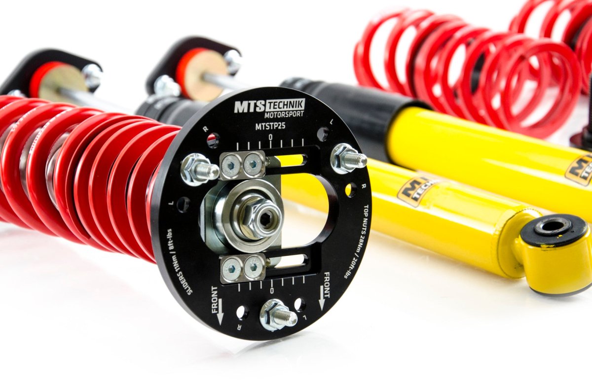 Street Coilover Kit w/ Camber Adjust Top Mounts (Gold) for BMW 3 Touring (E36) - MTS Technik UK - mtsgwbm98-bmw-3-touring-e36