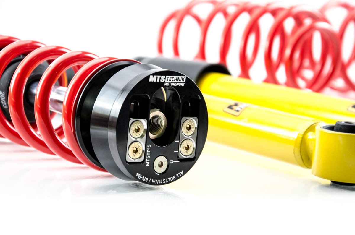 Street Coilover Kit w/ Camber Adjust Top Mounts (Gold) for Volkswagen BORA Variant (1J6) - MTS Technik UK - mtsgwvw87-volkswagen-bora-variant-1j6