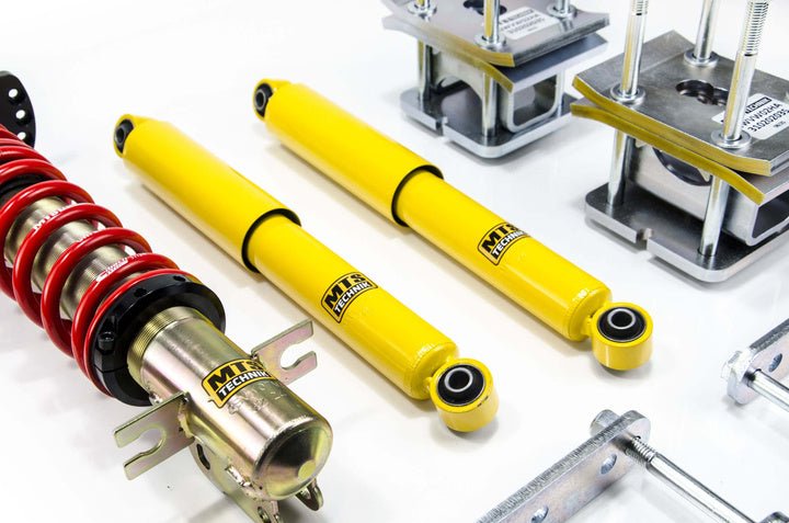 Street Coilover Kit w/ Camber Adjust Top Mounts (Gold) for Volkswagen CADDY Mk1 (14) - MTS Technik UK - mtsgwvw84-volkswagen-caddy-mk1-14