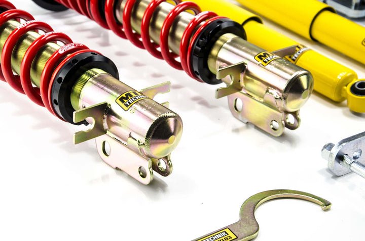Street Coilover Kit w/ Camber Adjust Top Mounts (Gold) for Volkswagen CADDY Mk1 (14) - MTS Technik UK - mtsgwvw84-volkswagen-caddy-mk1-14