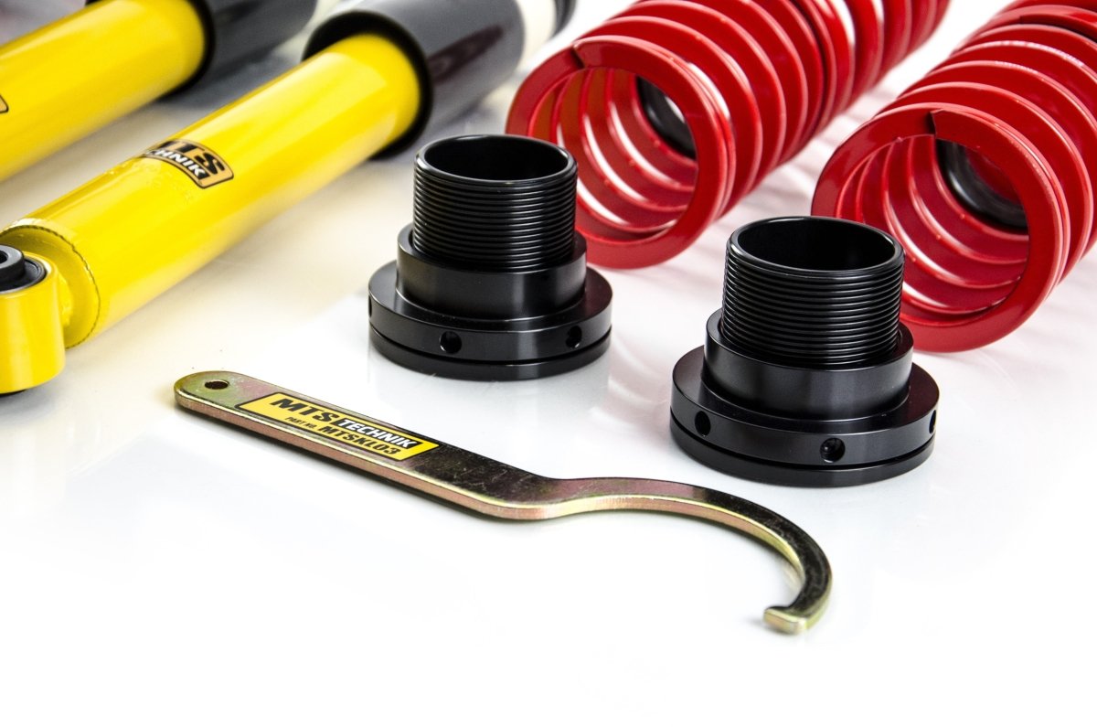 Street Coilover Kit w/ Camber Adjust Top Mounts (Gold) for Volkswagen GOLF Mk8 (CD1) - MTS Technik UK - mtsgwvw99-volkswagen-golf-mk8-cd1
