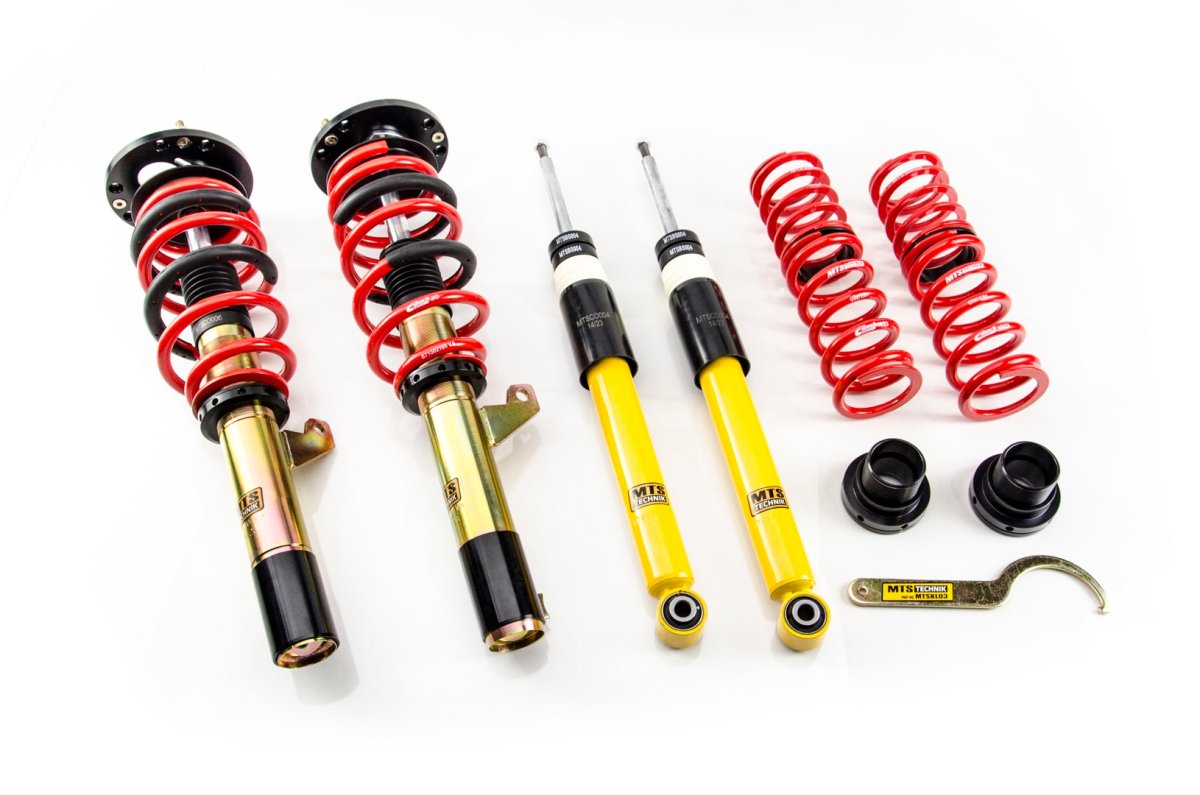 Street Coilover Kit w/ Camber Adjust Top Mounts (Gold) for Volkswagen PASSAT B8 Variant (3G5) - MTS Technik UK - mtsgwvw103-volkswagen-passat-b8-variant-3g5