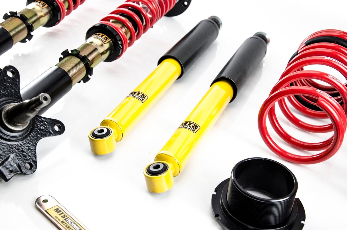 Street Coilover Kit w/ Camber Adjust Top Mounts (Gold) - Weld - In for BMW 1502 - 2002 (E10) - MTS Technik UK - mtsgwbm94-bmw-1502-2002-e10