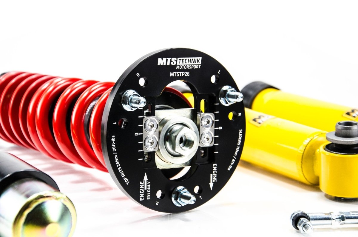 Street Coilover Kit w/ Camber Adjust Top Mounts (Gold) - Weld - In for BMW 3 Convertible (E30) - MTS Technik UK - mtsgwbm11-bmw-3-convertible-e30