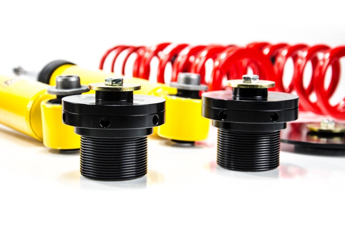 Street Coilover Kit w/ Camber Adjust Top Mounts (Gold) - Weld - In for BMW 3 Convertible (E30) - MTS Technik UK - mtsgwbm11-bmw-3-convertible-e30