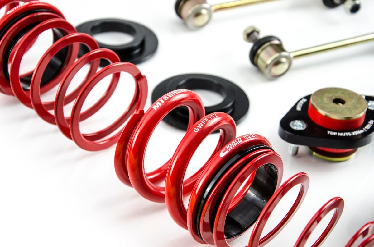 Street Coilover Kit w/ Camber Adjust Top Mounts (Gold) - Weld - In for BMW 3 Convertible (E30) - MTS Technik UK - mtsgwbm11-bmw-3-convertible-e30
