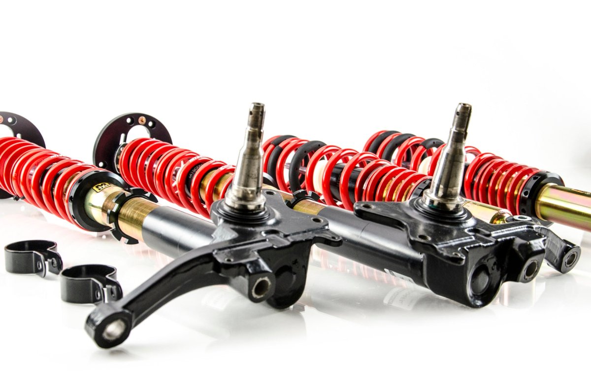 Street Coilover Kit w/ Camber Adjust Top Mounts (Gold) - Weld - In for BMW 3 (E21) - MTS Technik UK - mtsgwbm83-bmw-3-e21