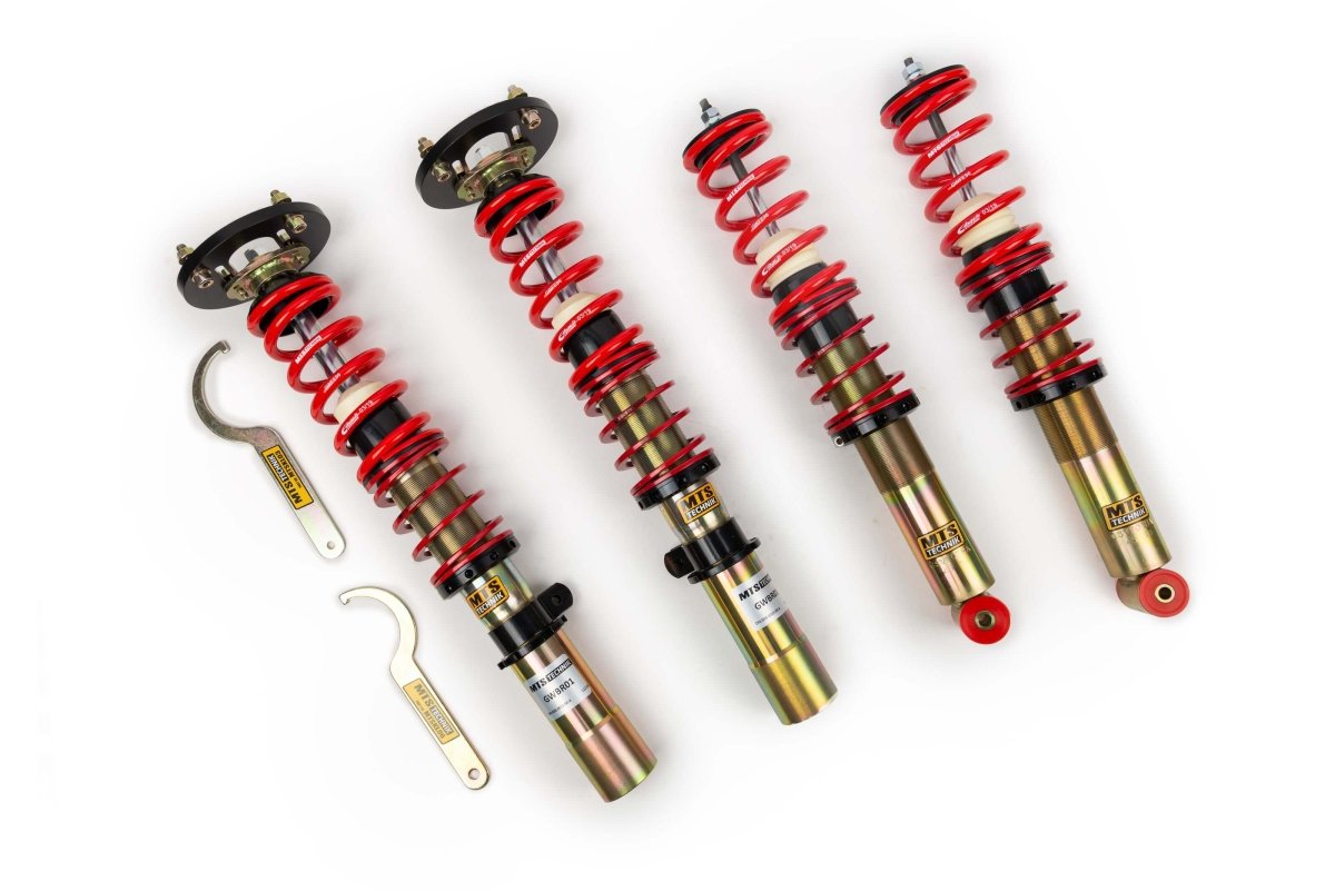 Street Coilover Kit w/ Camber Adjust Top Mounts (Gold) - Weld - In for BMW 3 (E21) - MTS Technik UK - mtsgwbm17-bmw-3-e21
