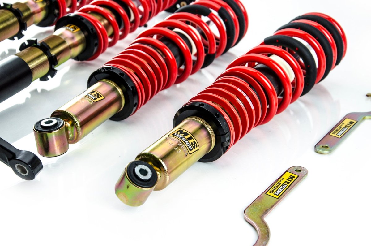 Street Coilover Kit w/ Camber Adjust Top Mounts (Gold) - Weld - In for BMW 3 (E21) - MTS Technik UK - mtsgwbm83-bmw-3-e21