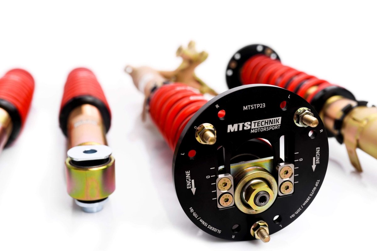 Street Coilover Kit w/ Camber Adjust Top Mounts (Gold) - Weld - In for BMW 7 (E23) - MTS Technik UK - mtsgwbm87-bmw-7-e23