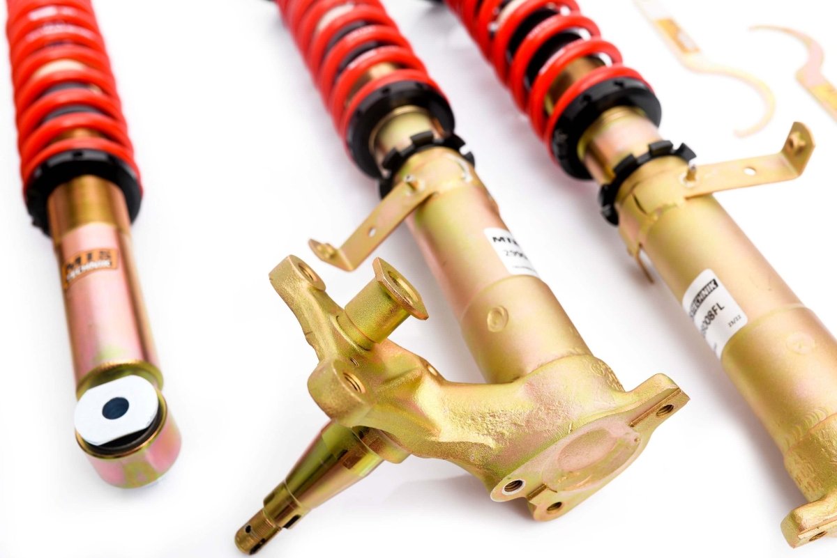 Street Coilover Kit w/ Camber Adjust Top Mounts (Gold) - Weld - In for BMW 7 (E23) - MTS Technik UK - mtsgwbm87-bmw-7-e23