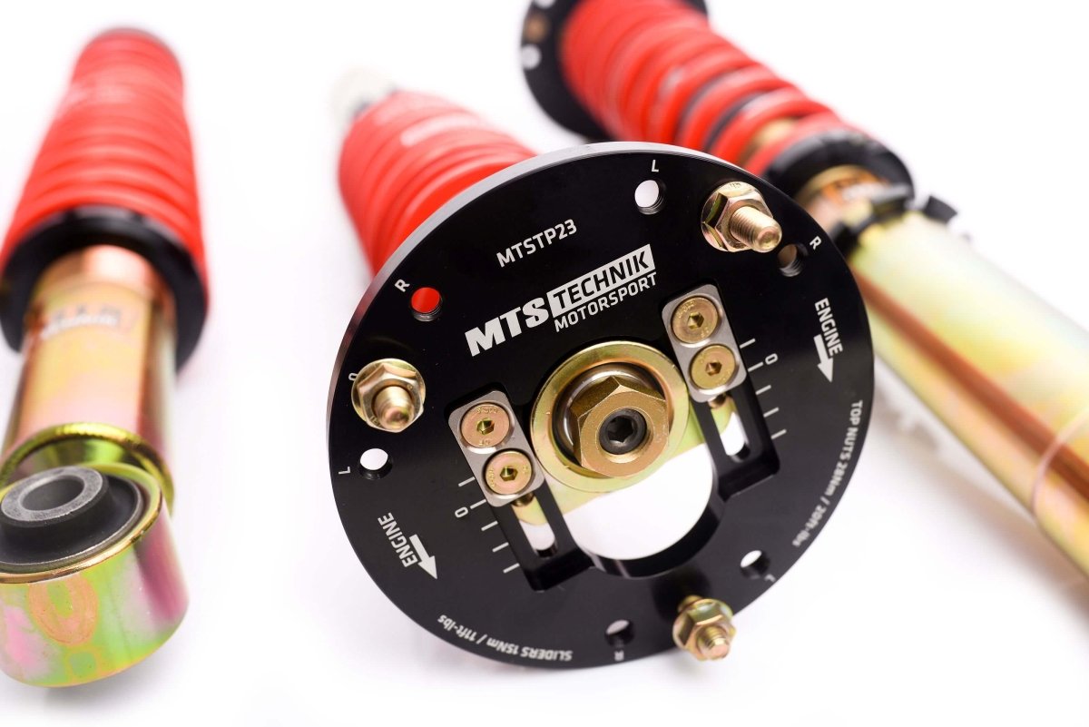 Street Coilover Kit w/ Camber Adjust Top Mounts (Gold) - Weld - In for BMW 7 (E23) - MTS Technik UK - mtsgwbm58-bmw-7-e23