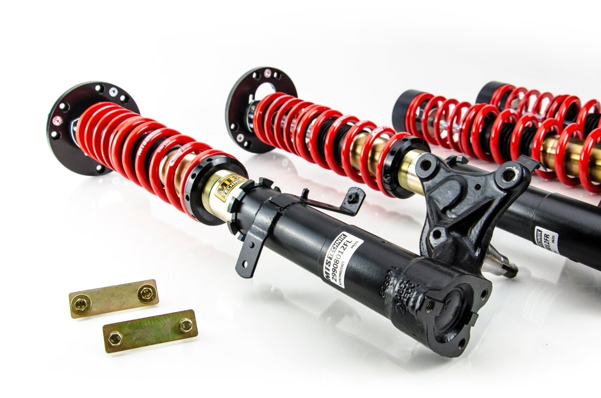 Street Coilover Kit w/ Camber Adjust Top Mounts (Gold) - Weld - In for BMW 7 (E23) - MTS Technik UK - mtsgwbm91-bmw-7-e23