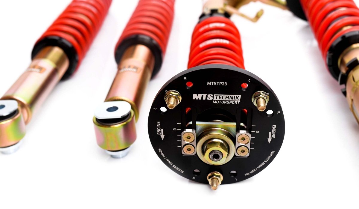 Street Coilover Kit w/ Camber Adjust Top Mounts (Gold) - Weld - In for BMW 7 (E23) - MTS Technik UK - mtsgwbm29-bmw-7-e23