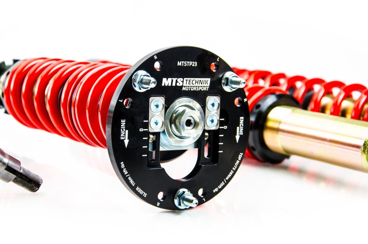 Street Coilover Kit w/ Camber Adjust Top Mounts (Gold) - Weld - In for BMW 7 (E23) - MTS Technik UK - mtsgwbm91-bmw-7-e23