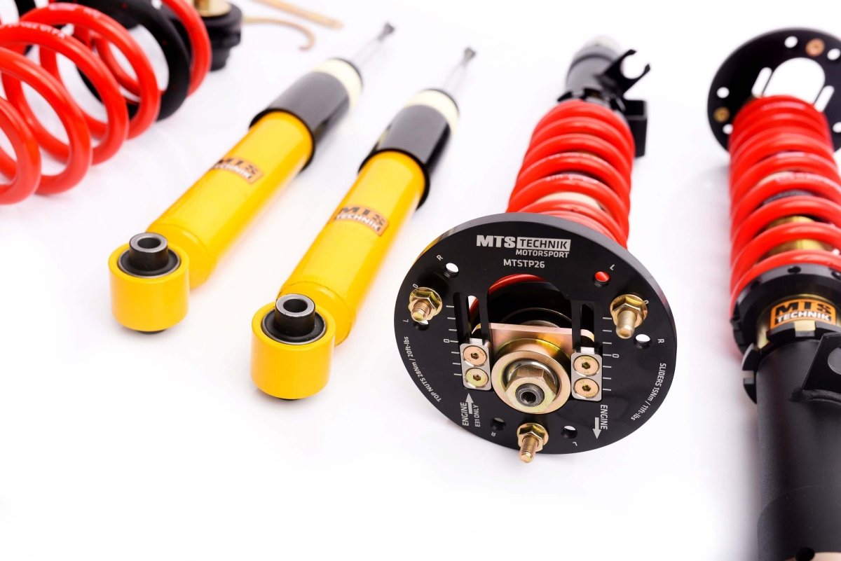 Street Coilover Kit w/ Camber Adjust Top Mounts (Gold) - Weld - In for BMW 8 (E31) - MTS Technik UK - mtsgwbm48-bmw-8-e31
