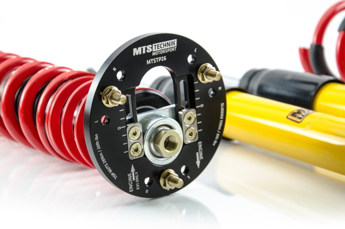 Street Coilover Kit w/ Camber Adjust Top Mounts (Gold) - Weld - In for BMW 8 (E31) - MTS Technik UK - mtsgwbm48-bmw-8-e31