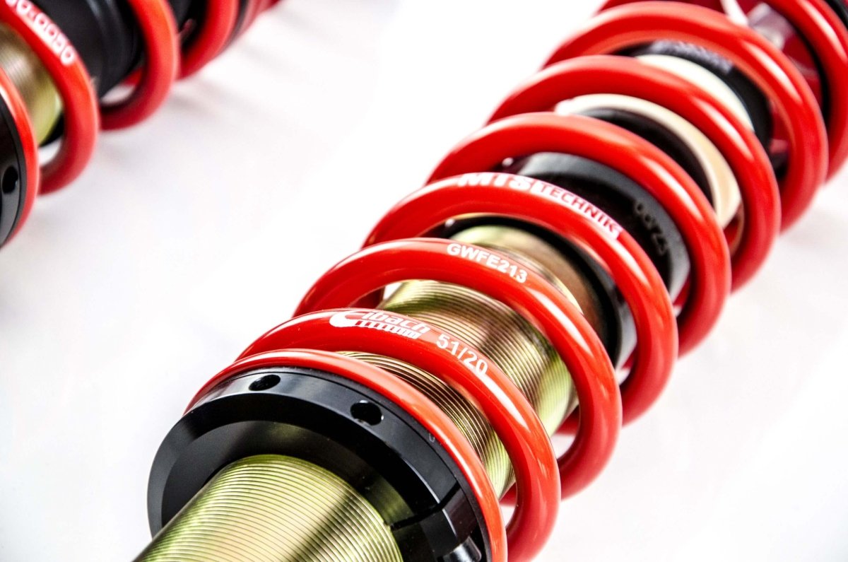 Street Coilover Kit w/ Camber Adjust Top Mounts (Gold) - Weld - In for Volkswagen PASSAT B2 Variant (33B) - MTS Technik UK - mtsgwvw112-volkswagen-passat-b2-variant-33b