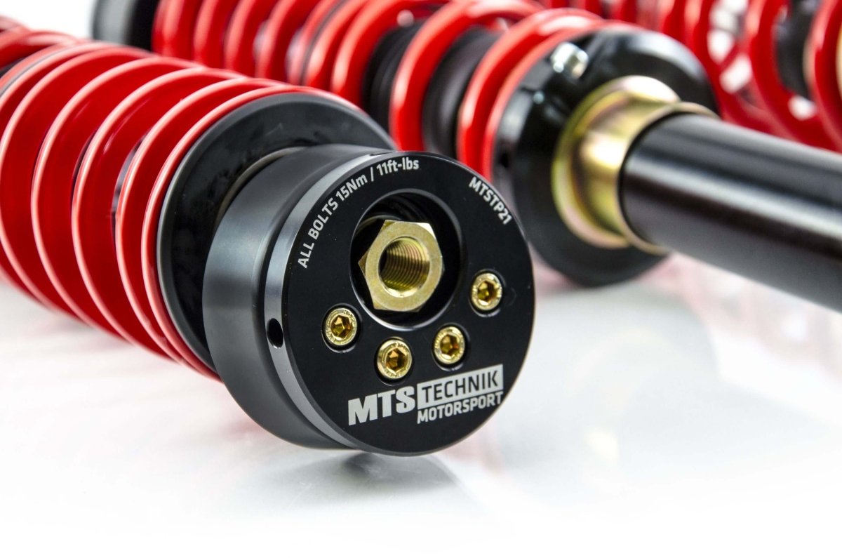 Street Coilover Kit w/ Camber Adjust Top Mounts (Gold) - Weld - In for Volkswagen PASSAT B2 Variant (33B) - MTS Technik UK - mtsgwvw112-volkswagen-passat-b2-variant-33b