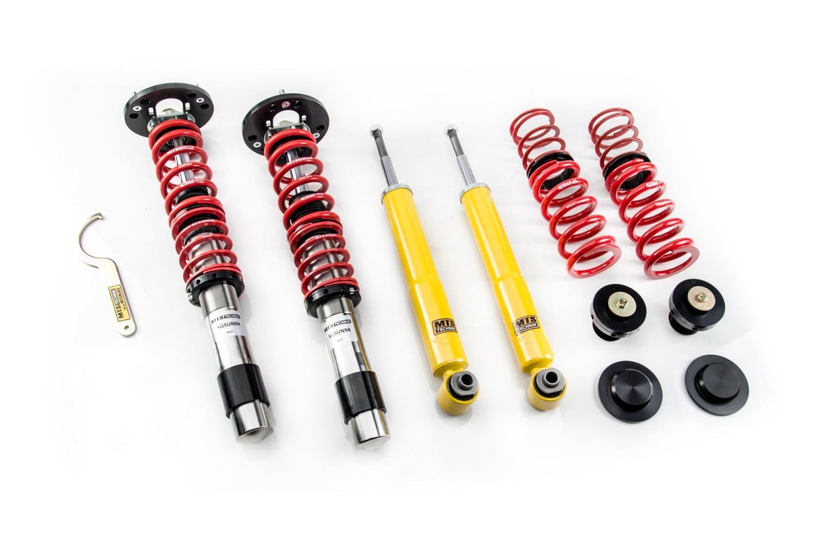 Street Coilover Kit w/ Camber Adjust Top Mounts (Inox) for BMW 5 Touring (E39) - MTS Technik UK - xmtsgwbm109-bmw-5-touring-e39