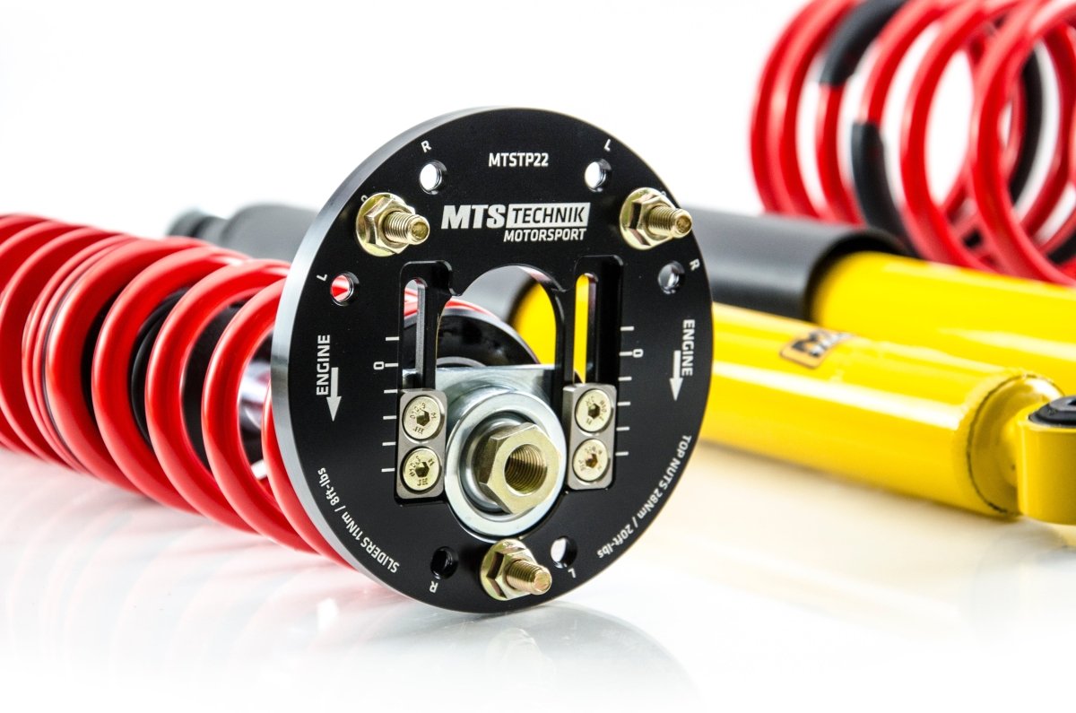 Street Coilover Kit w/ Camber Adjust Top Mounts (Inox) - Weld - In for BMW 1502 - 2002 Touring (E6) - MTS Technik UK - xmtsgwbm54-bmw-1502-2002-touring-e6