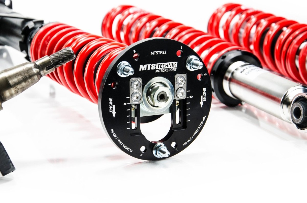 Street Coilover Kit w/ Camber Adjust Top Mounts (Inox) - Weld - In for BMW 2500 - 3.3 (E3) - MTS Technik UK - xmtsgwbm92-bmw-2500-33-e3