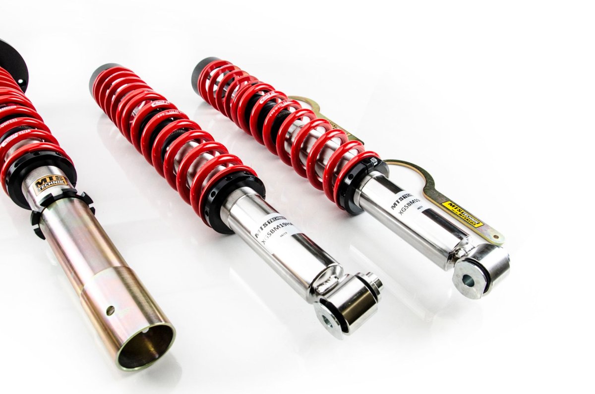Street Coilover Kit w/ Camber Adjust Top Mounts (Inox) - Weld - In for BMW 7 (E23) - MTS Technik UK - xmtsgwbm29-bmw-7-e23