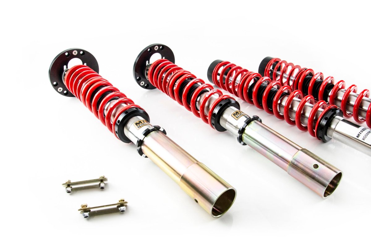 Street Coilover Kit w/ Camber Adjust Top Mounts (Inox) - Weld - In for BMW 7 (E23) - MTS Technik UK - xmtsgwbm29-bmw-7-e23