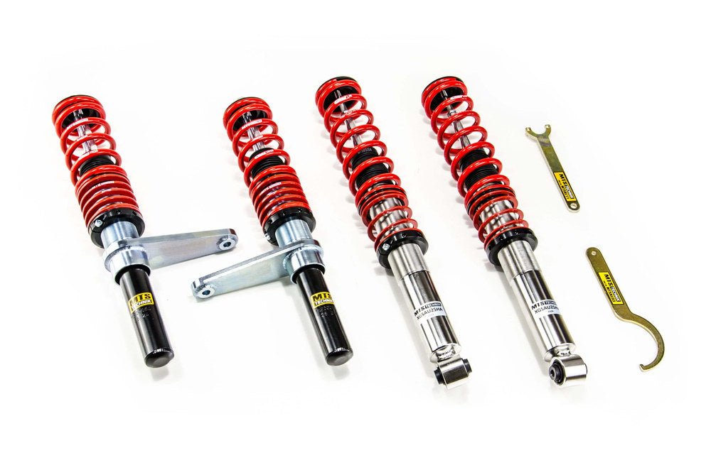XMTSGWAU07 Street Coilover Kit (Inox) for Audi 80 B1 Saloon (80/82) - MTS Technik UK - xmtsgwau07-audi-80-b1-saloon-8082