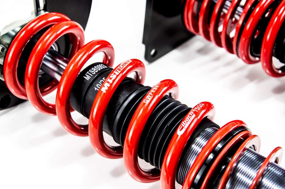 XMTSGWAU65 Street Coilover Kit w/ Camber Adjust Top Mounts (Inox) for Audi 100 C4 Avant (4A) - MTS Technik UK - xmtsgwau65-audi-100-c4-avant-4a