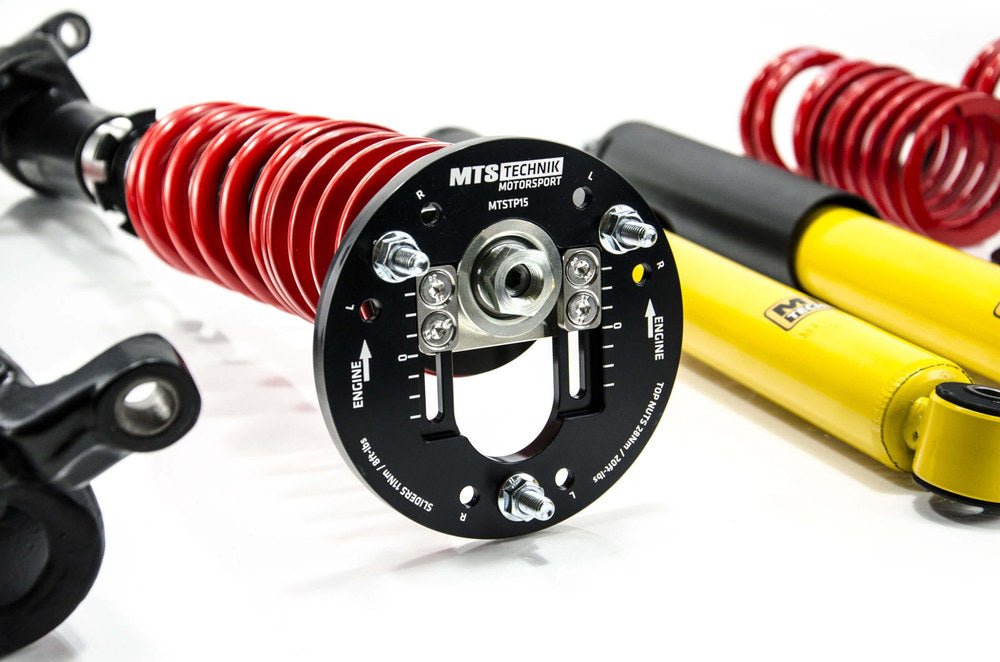 XMTSGWBM80-S Stance Coilover Kit w/ Camber Adjust Top Mounts (Inox) for BMW 3 (E30) - MTS Technik UK - xmtsgwbm80-s-bmw-3-e30