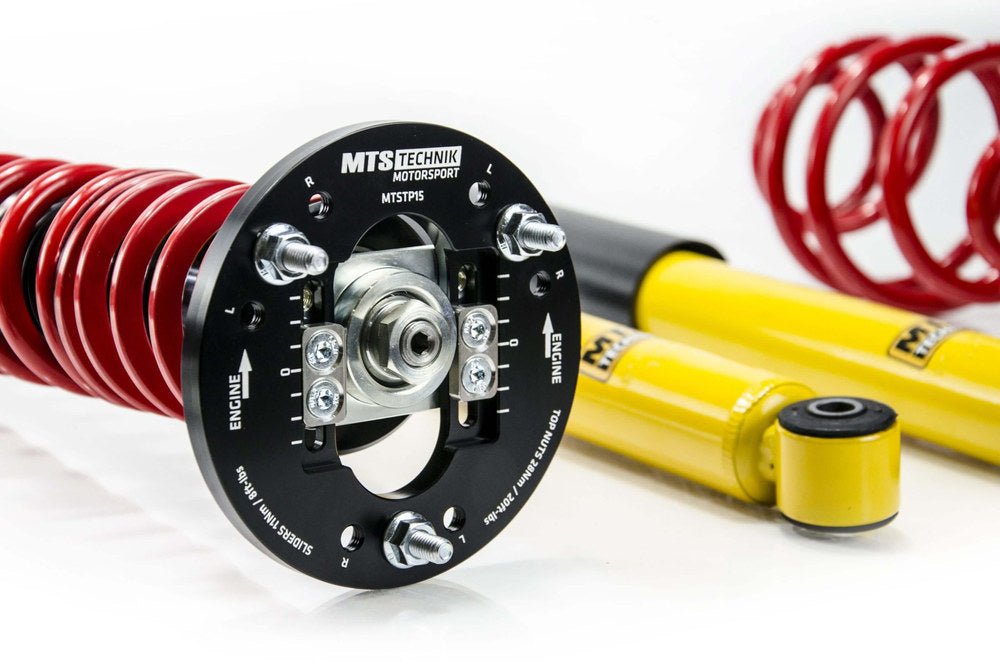 XMTSGWBM82 Street Coilover Kit w/ Camber Adjust Top Mounts (Inox) for BMW 3 (E30) - MTS Technik UK - xmtsgwbm82-bmw-3-e30