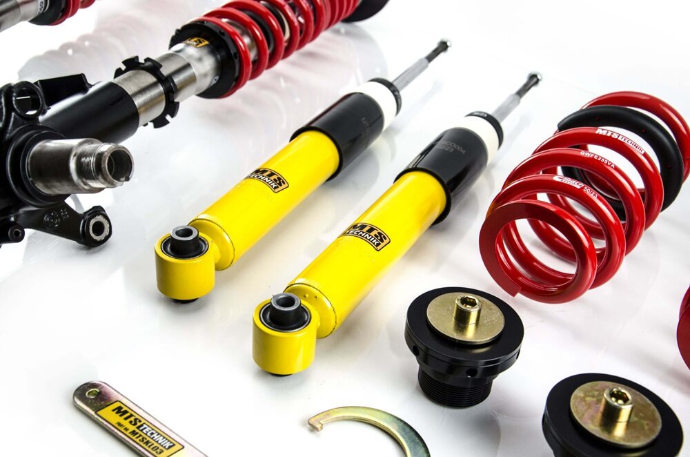 XMTSGWBM90 Street Coilover Kit w/ Camber Adjust Top Mounts (Inox) for BMW 8 (E31) - MTS Technik UK - xmtsgwbm90-bmw-8-e31