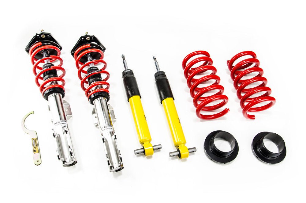 XMTSGWFO25 Street Coilover Kit w/ Camber Adjust Top Mounts (Inox) for Ford USA MUSTANG 6 Coupe - MTS Technik UK - xmtsgwfo25-ford-usa-mustang-6-coupe